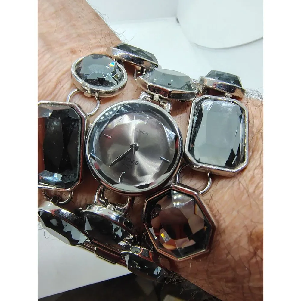 Stone Woman's Jewelry Bracelet Vintage L80116 Watch - Picture 1 of 10